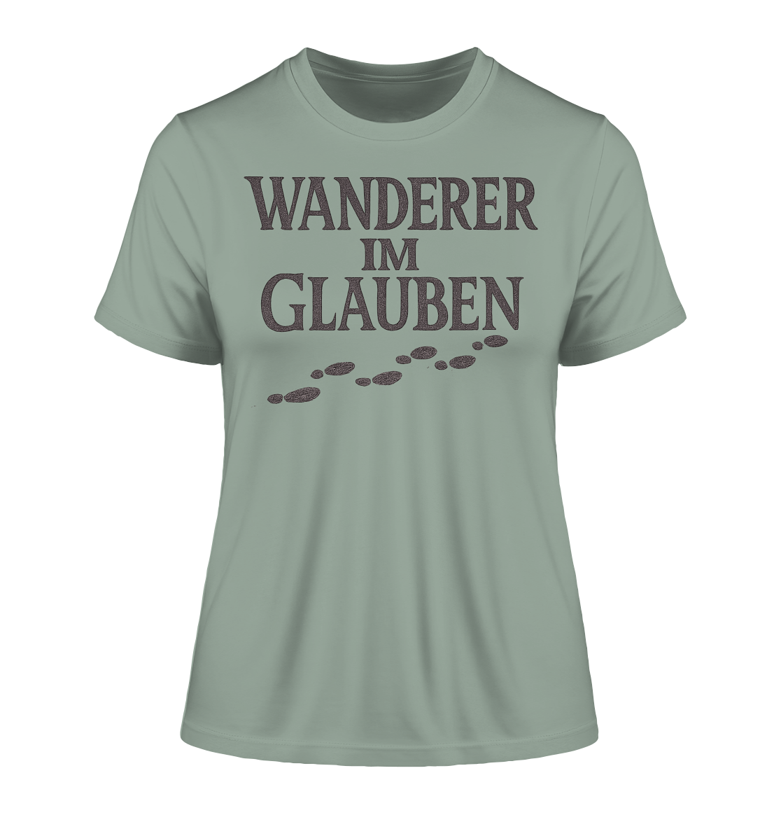 Wanderer im Glauben - Fitted Ladies Organic Shirt