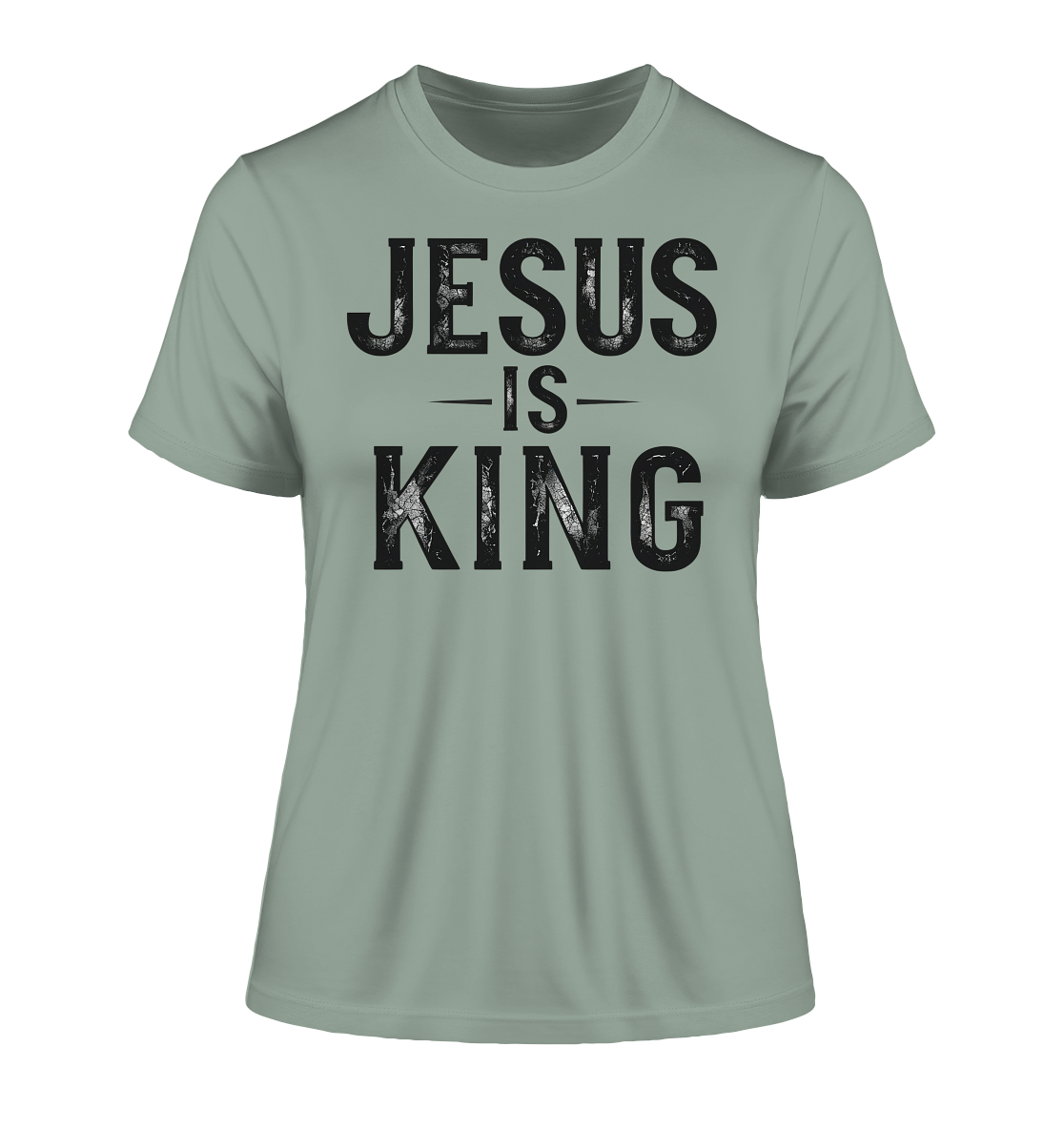 Jesus is King - Fitted Ladies Organic Shirt