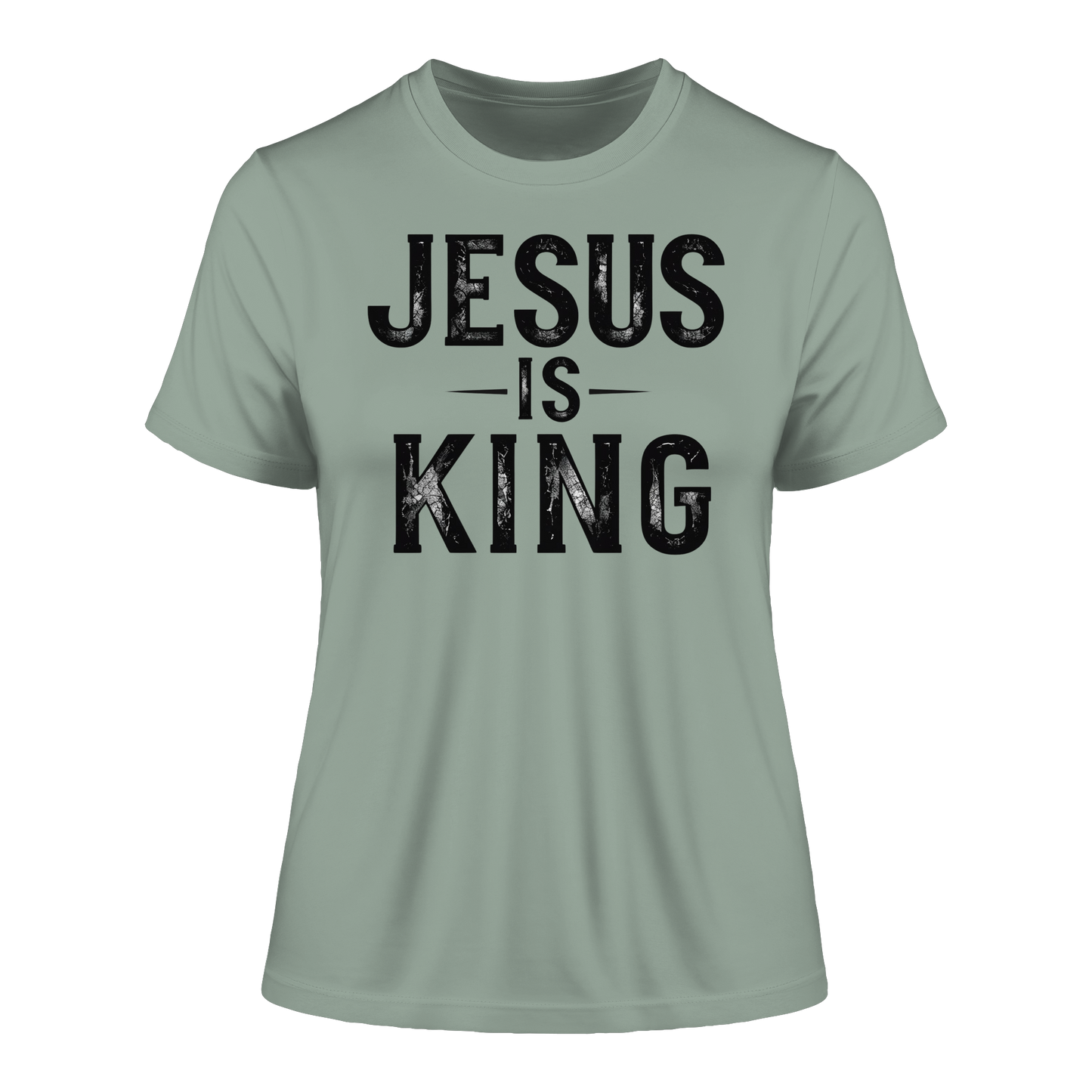 Jesus is King - Fitted Ladies Organic Shirt