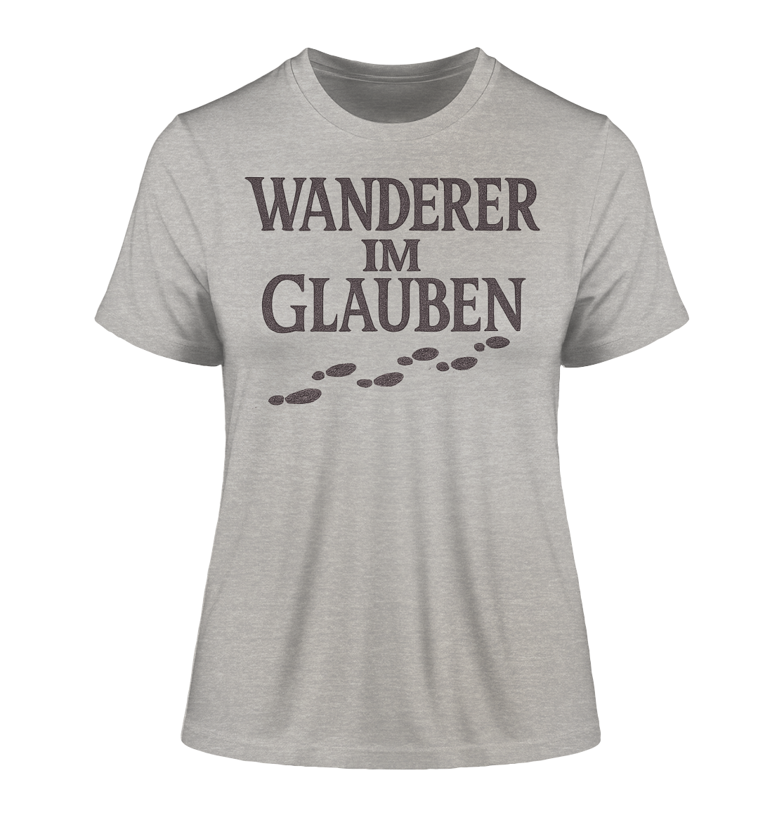 Wanderer im Glauben - Fitted Ladies Organic Shirt