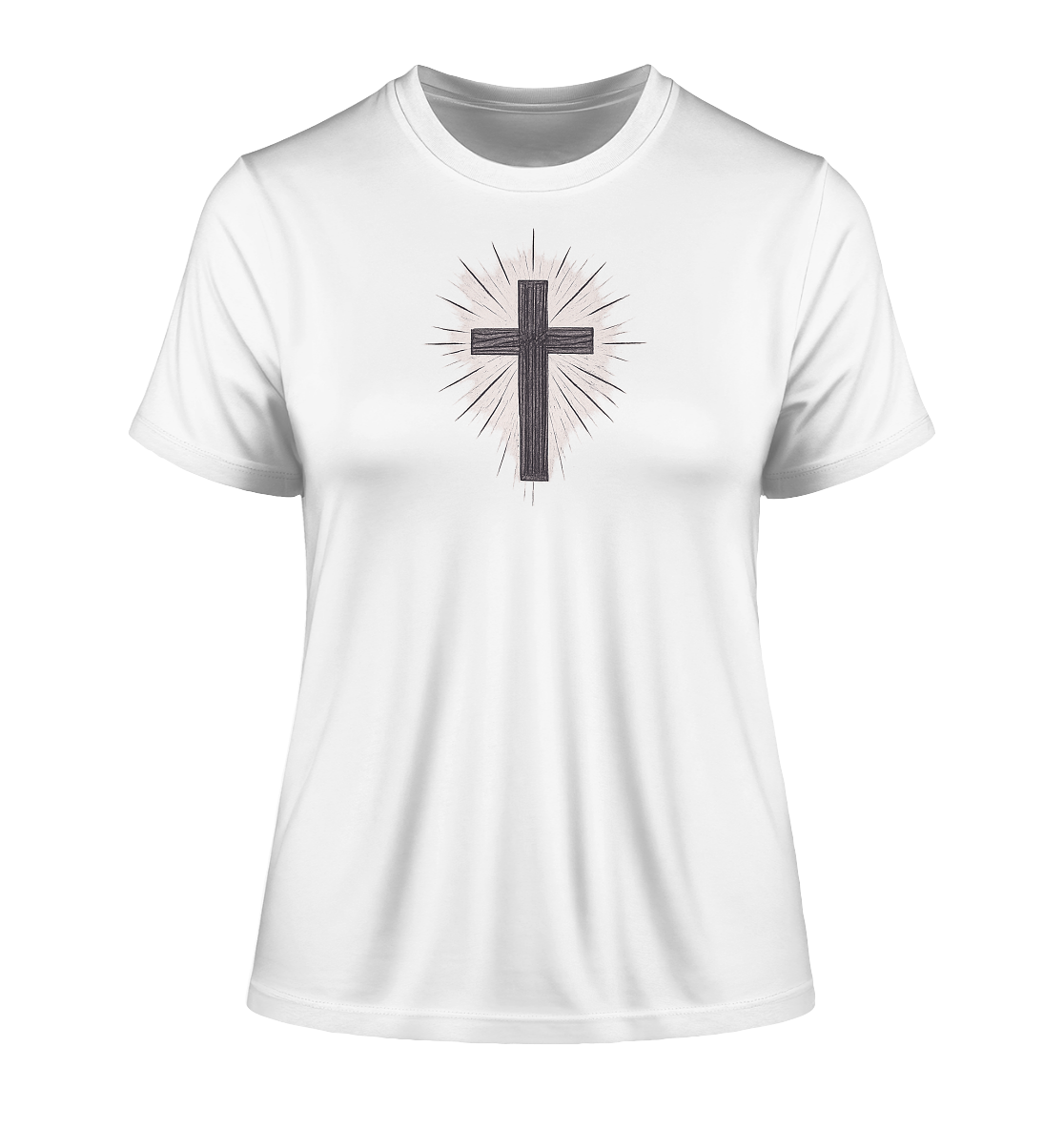 Wanderer im Glauben - Fitted Ladies Organic Shirt
