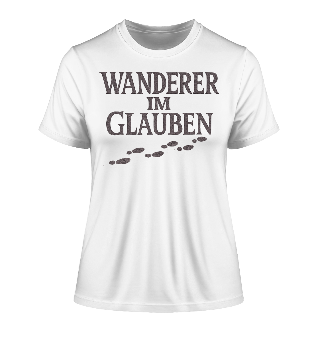 Wanderer im Glauben - Fitted Ladies Organic Shirt