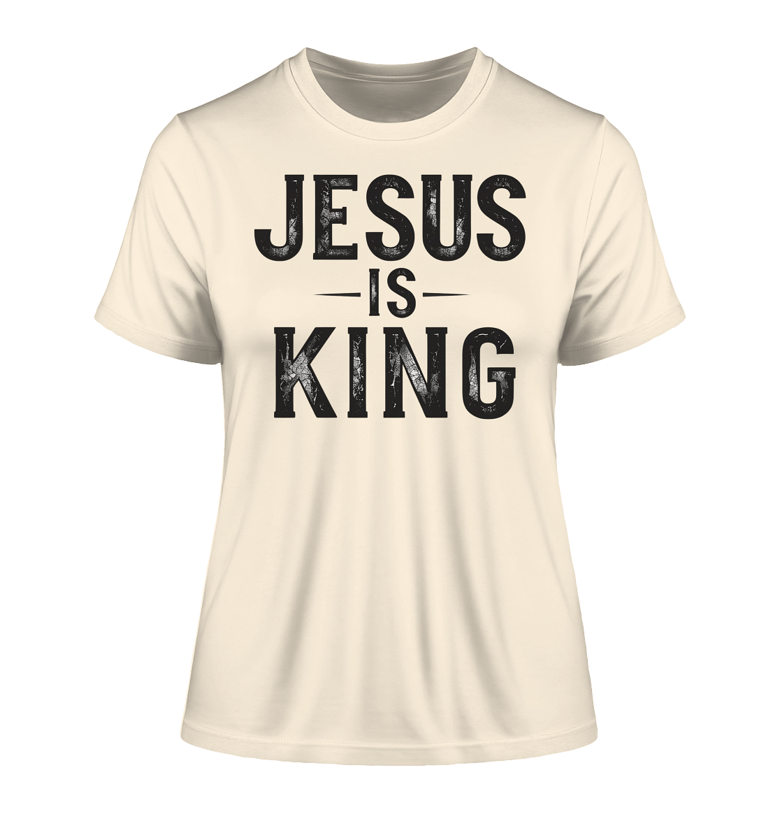Jesus is King - Fitted Ladies Organic Shirt