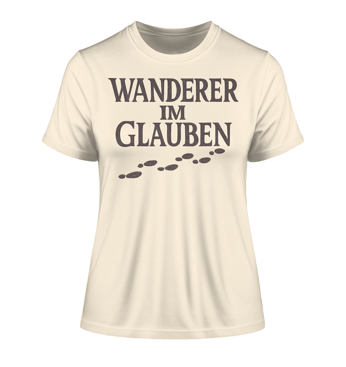 Wanderer im Glauben - Fitted Ladies Organic Shirt