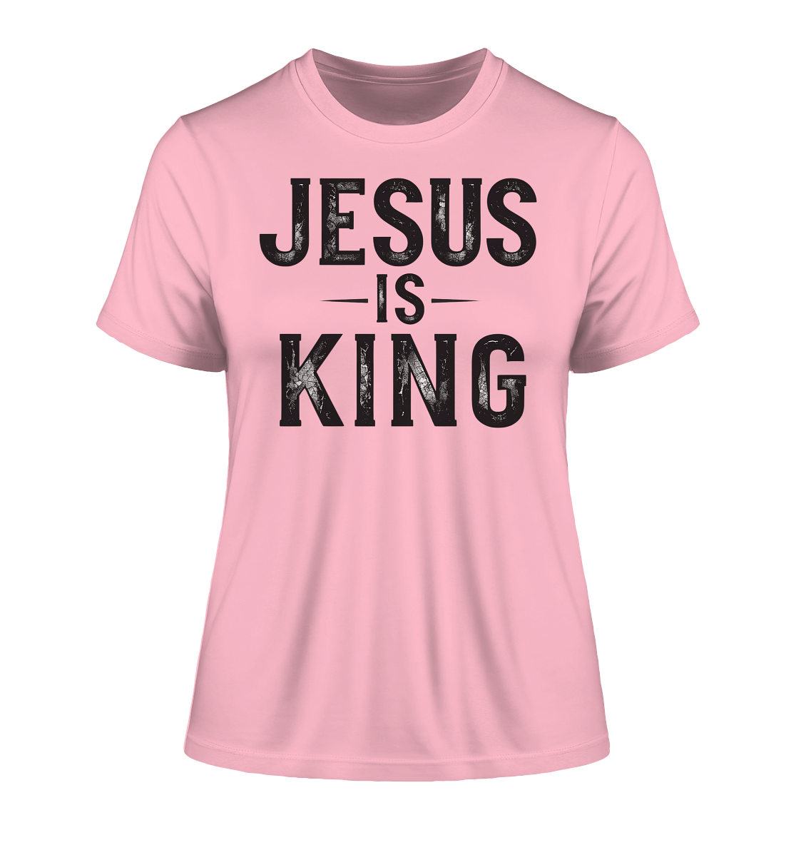 Jesus is King - Fitted Ladies Organic Shirt