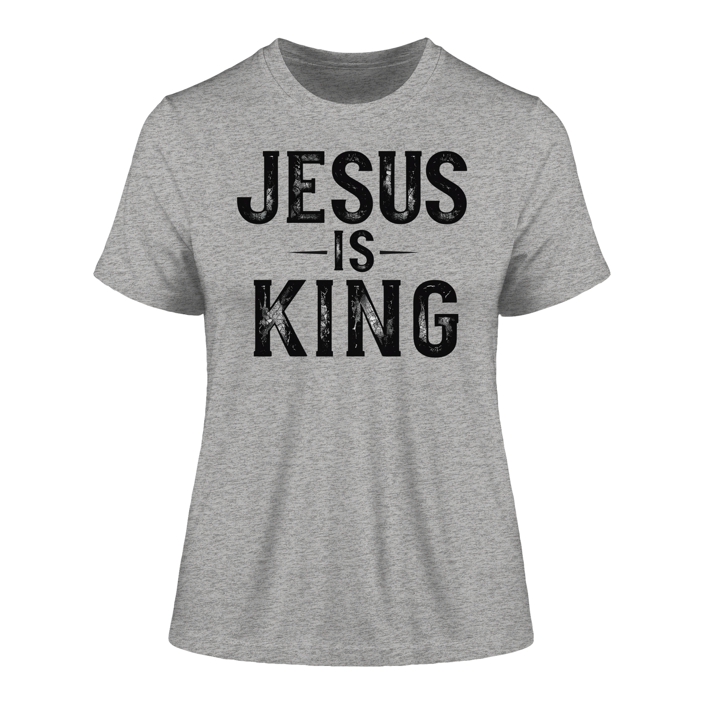 Jesus is King - Fitted Ladies Organic Shirt