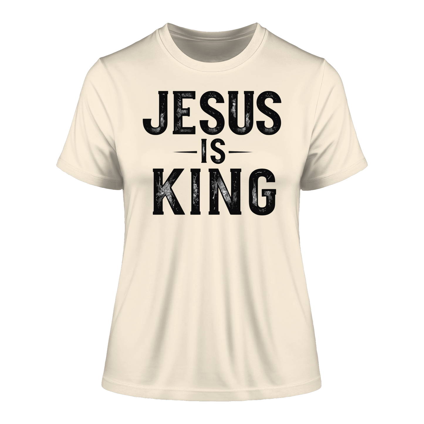 Jesus is King - Fitted Ladies Organic Shirt