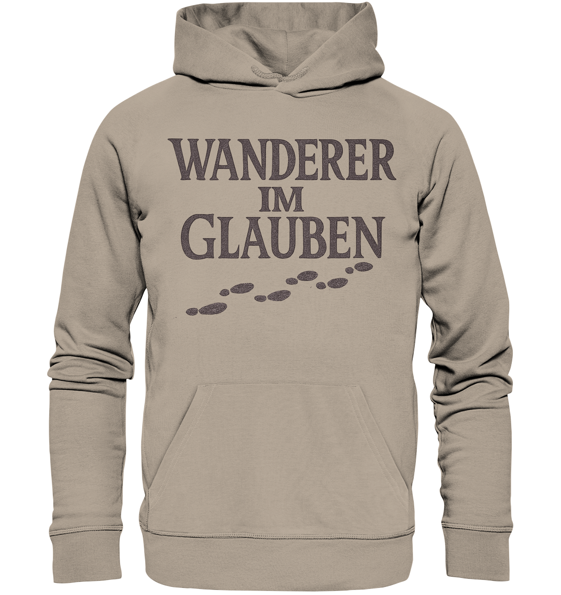 Wanderer im Glauben - Organic Hoodie