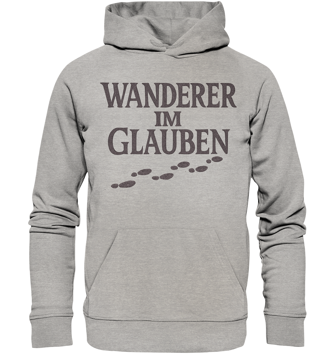 Wanderer im Glauben - Organic Hoodie