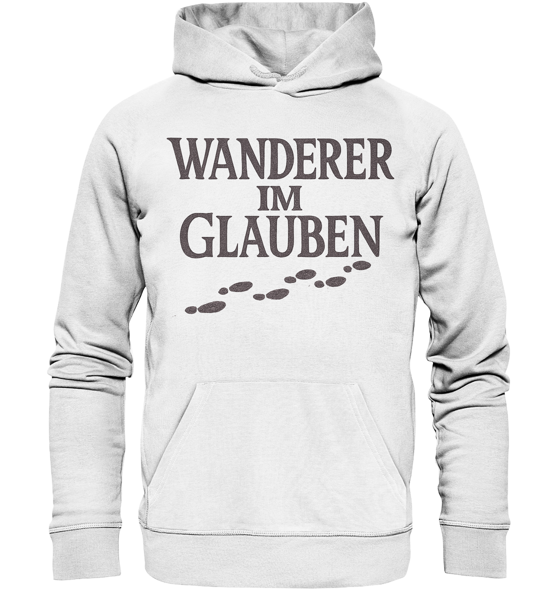 Wanderer im Glauben - Organic Hoodie