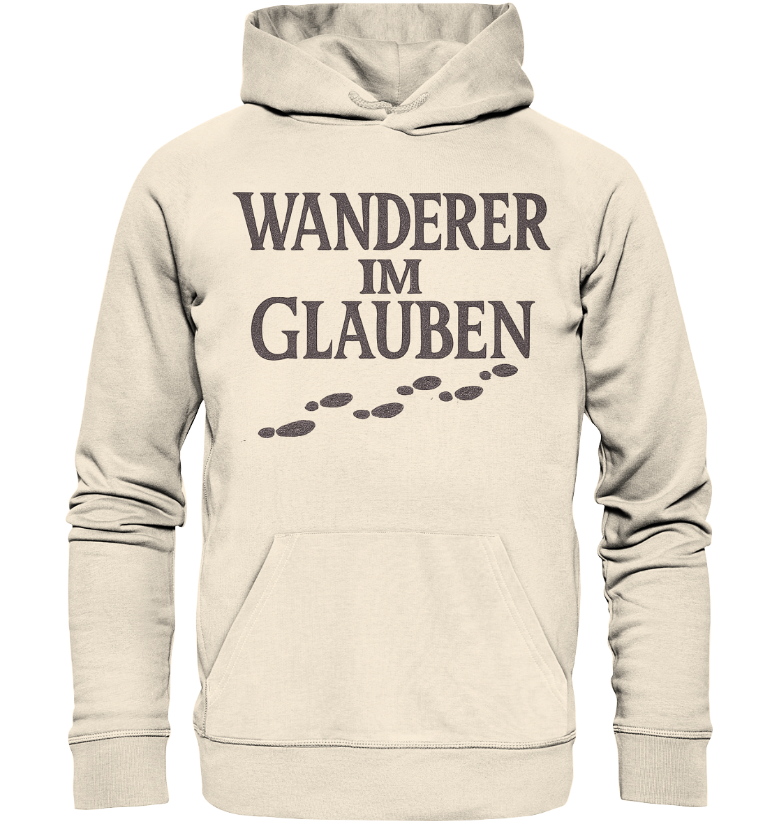 Wanderer im Glauben - Organic Hoodie