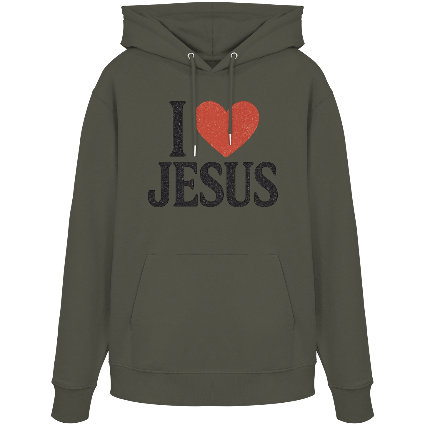 I ❤️ Jesus - Organic Hoodie
