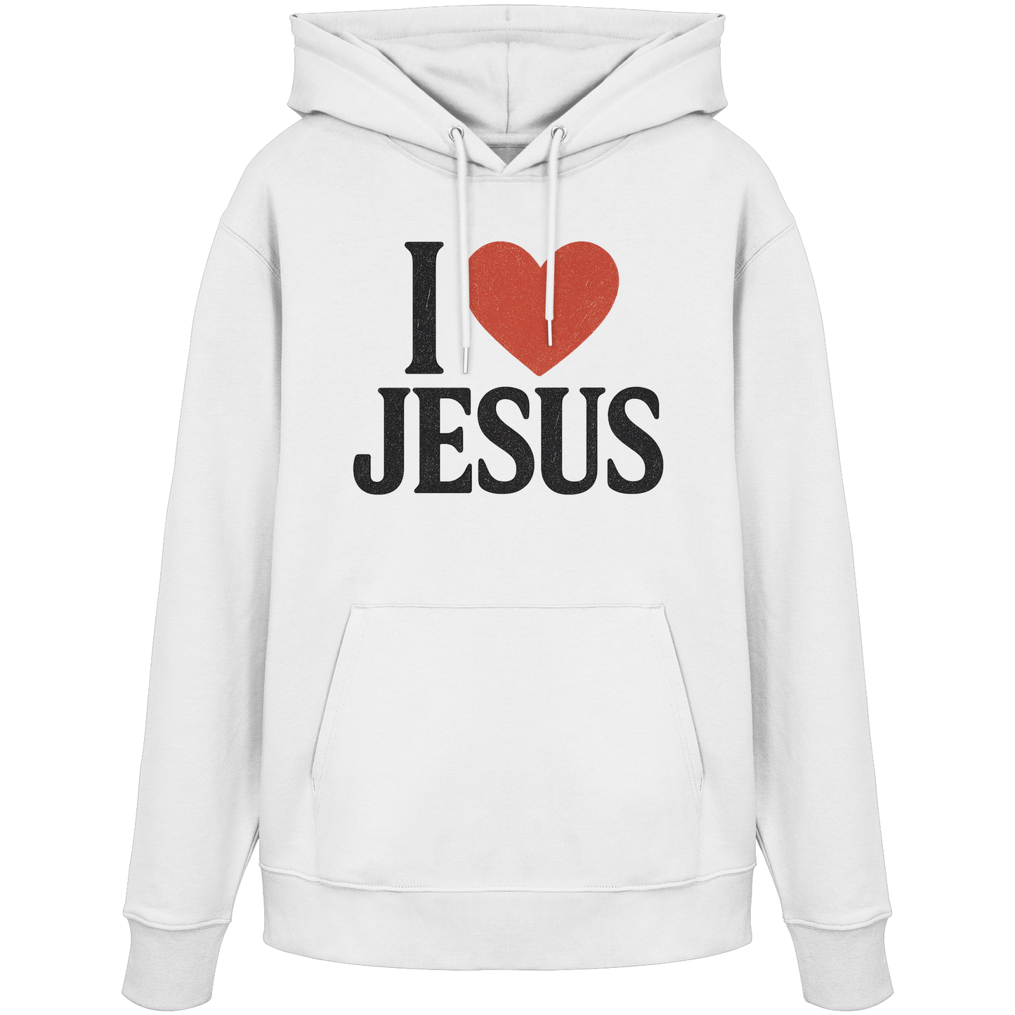 I ❤️ Jesus - Organic Hoodie