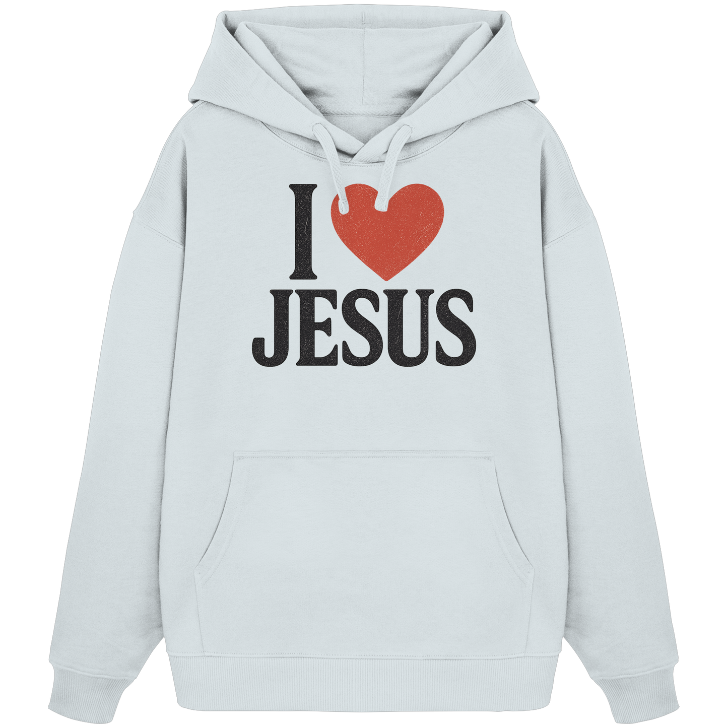 I ❤️ Jesus - Organic Oversize Hoodie