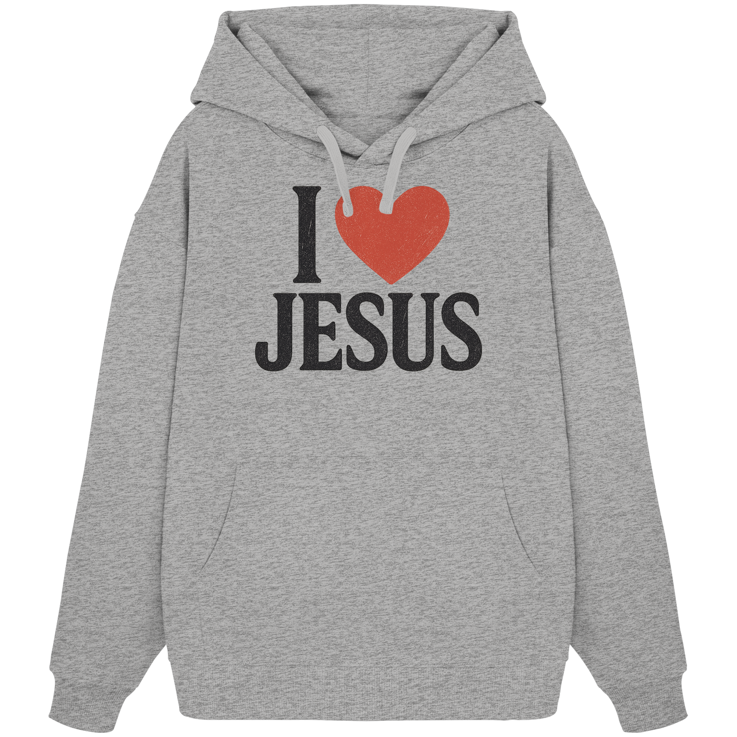 I ❤️ Jesus - Organic Oversize Hoodie