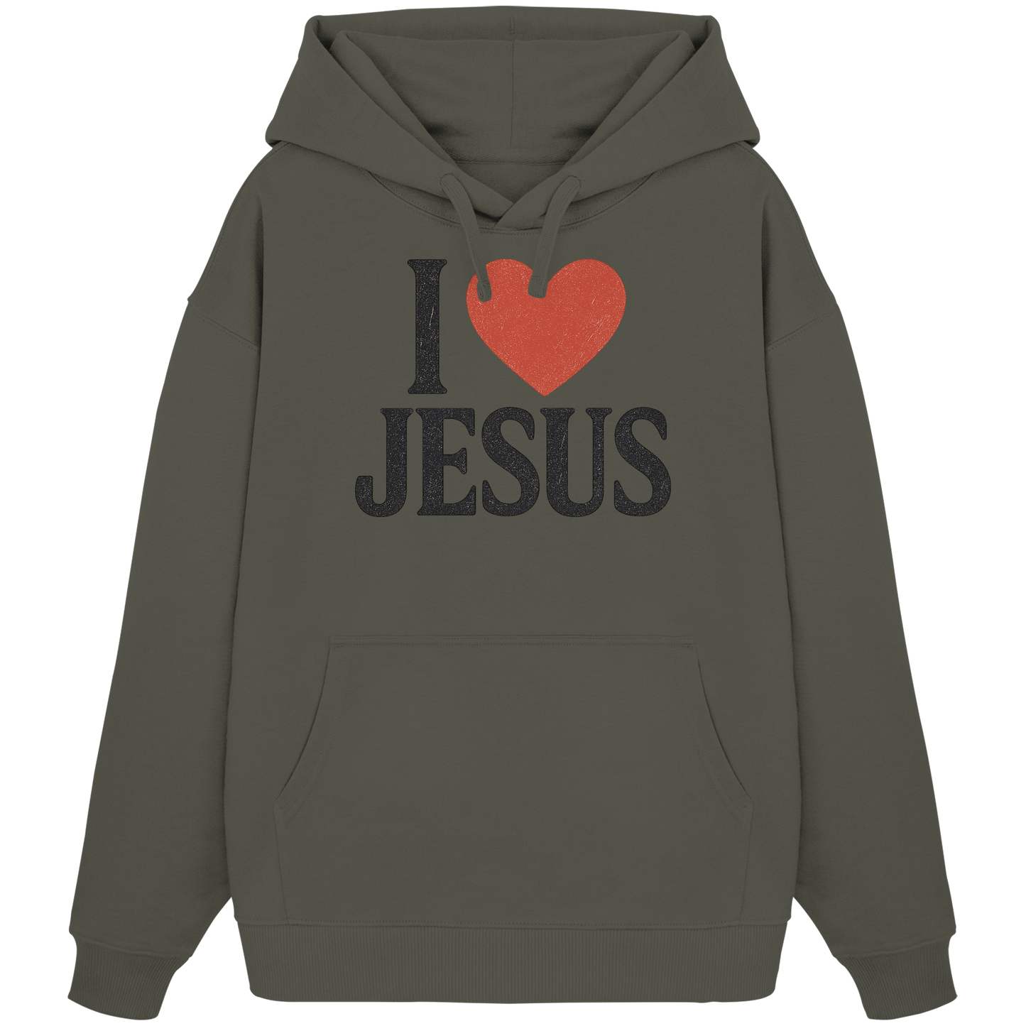 I ❤️ Jesus - Organic Oversize Hoodie
