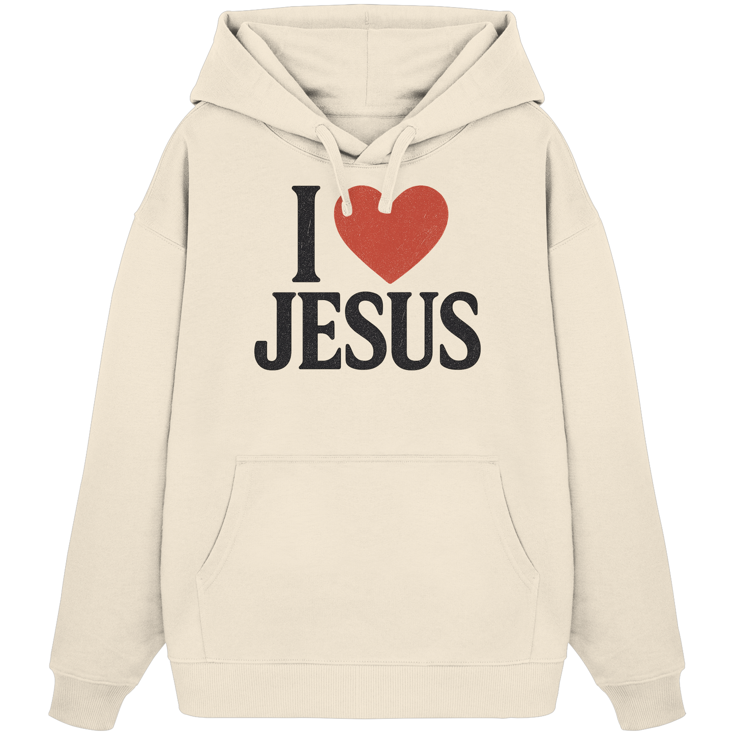 I ❤️ Jesus - Organic Oversize Hoodie