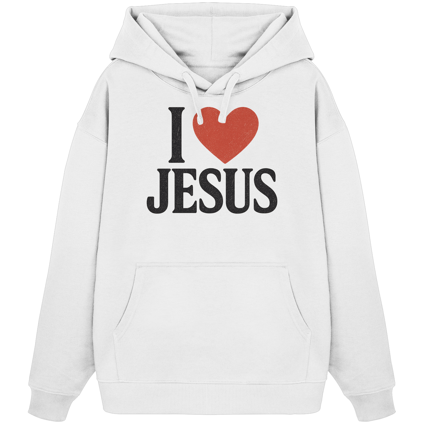 I ❤️ Jesus - Organic Oversize Hoodie