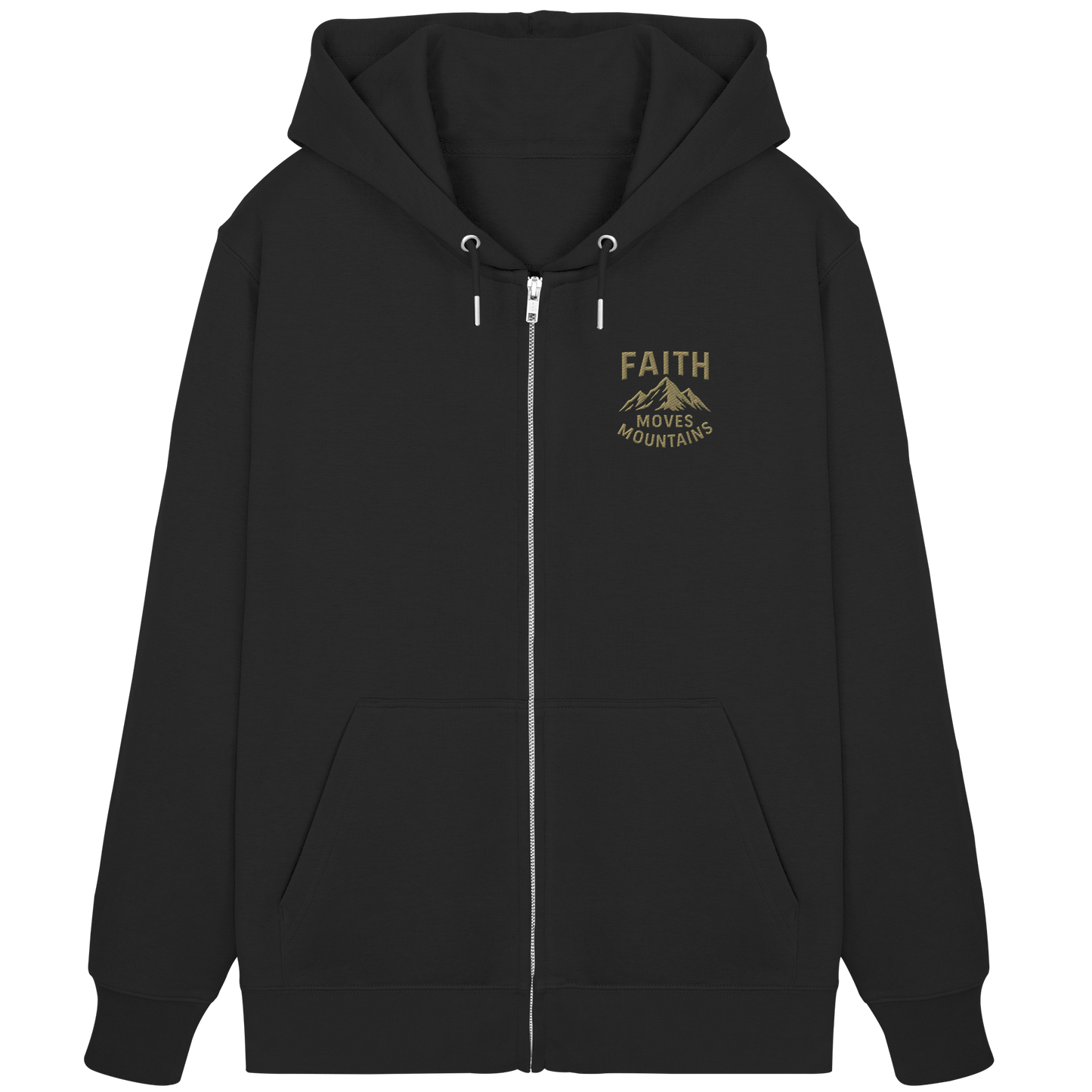 Faith moves Mountain - Organic Zipper (Stick)