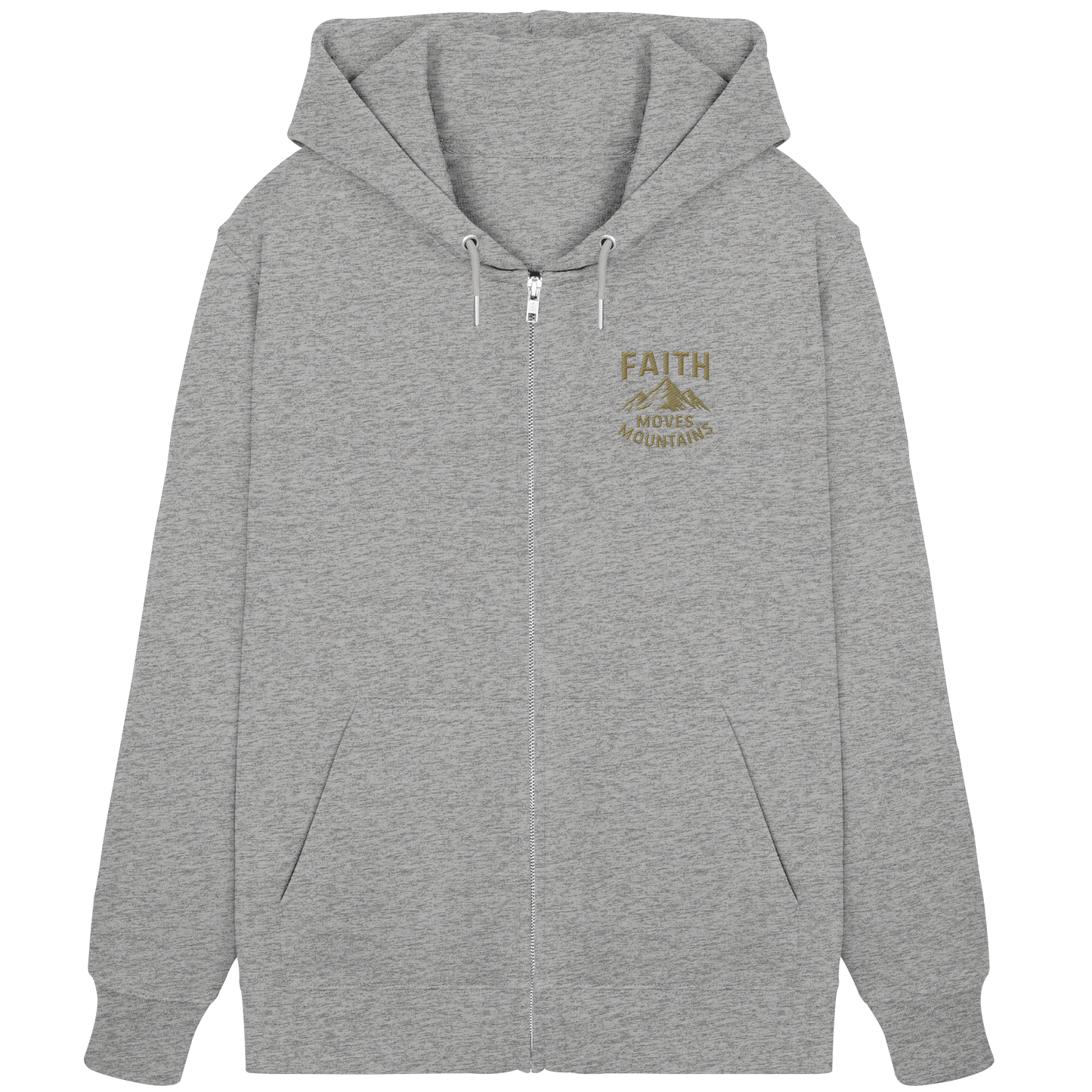 Faith moves Mountain - Organic Zipper (Stick)