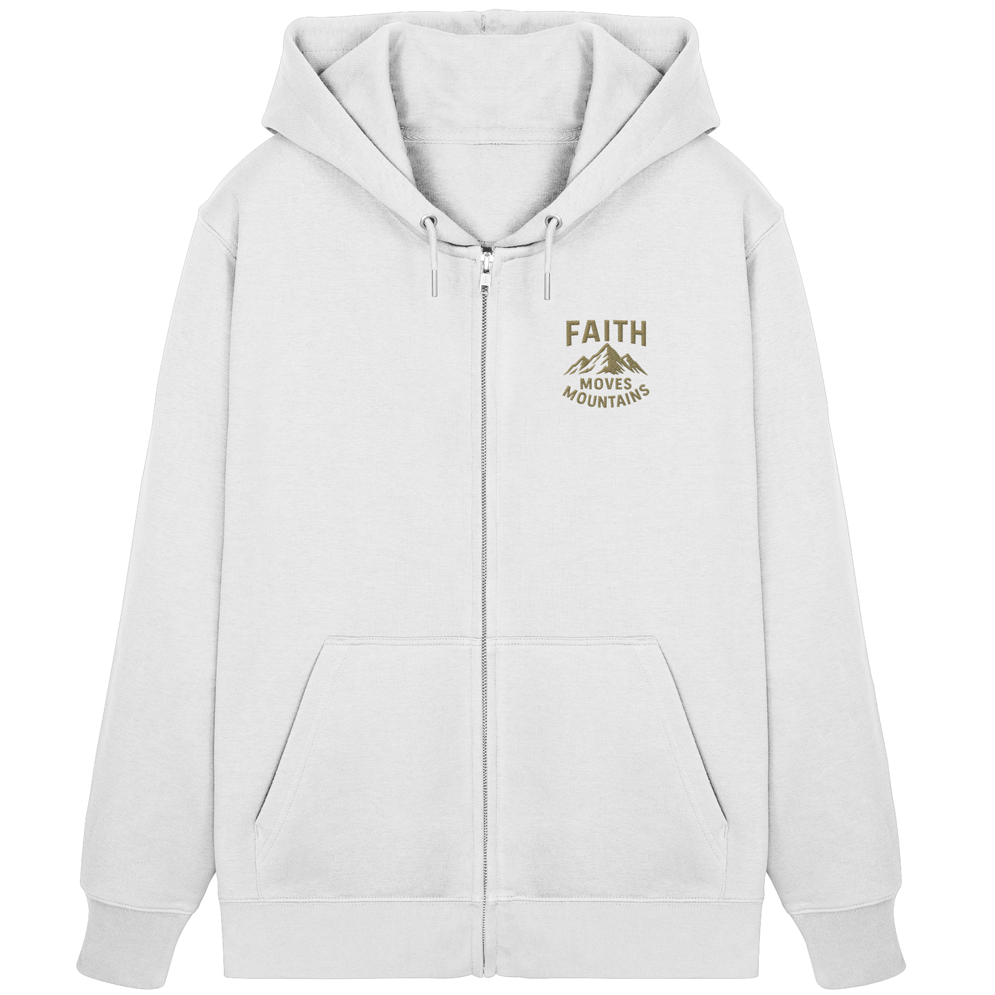 Faith moves Mountain - Organic Zipper (Stick)