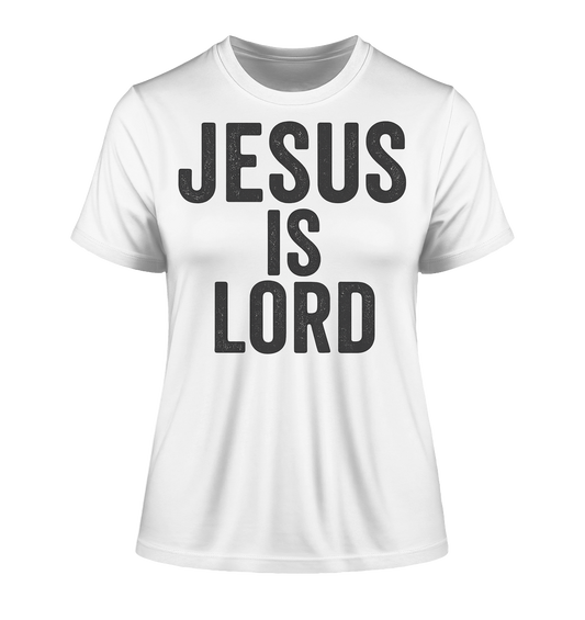 Jesus ist der Herr - Fitted Ladies Organic Shirt