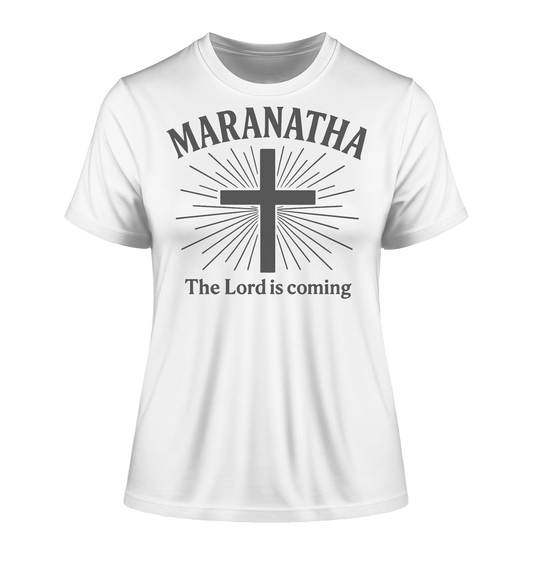The Lord is coming - Fitted Ladies Organic Shirt