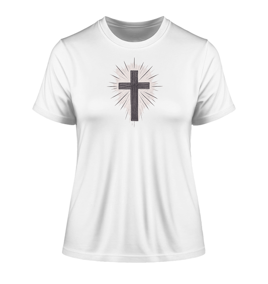 Wanderer im Glauben - Fitted Ladies Organic Shirt