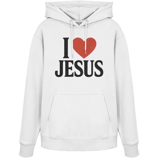 I ❤️ Jesus - Organic Hoodie